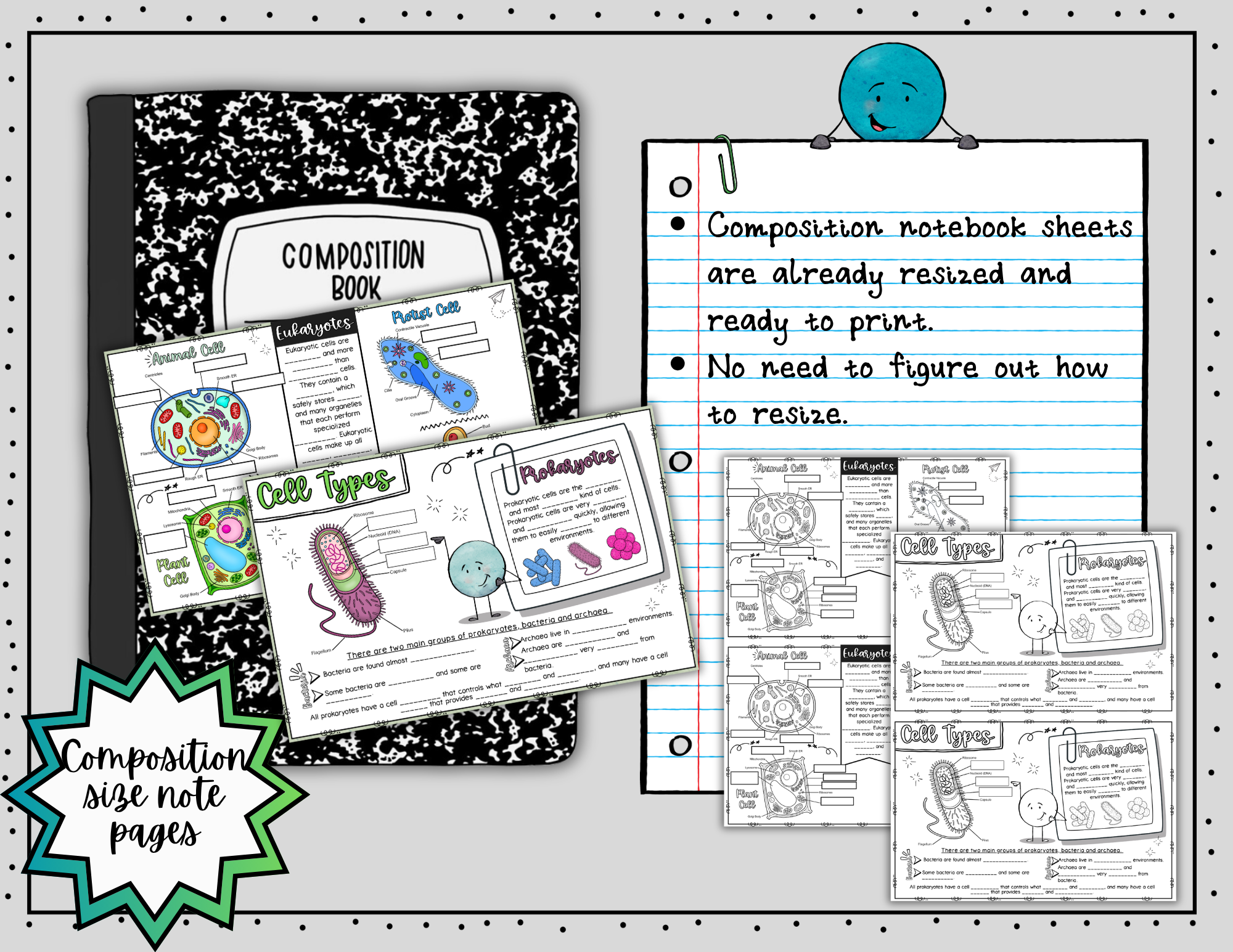 Types of Cells Doodle Notes ~ Science Doodle Notes ~ Visual Notes - Image 4