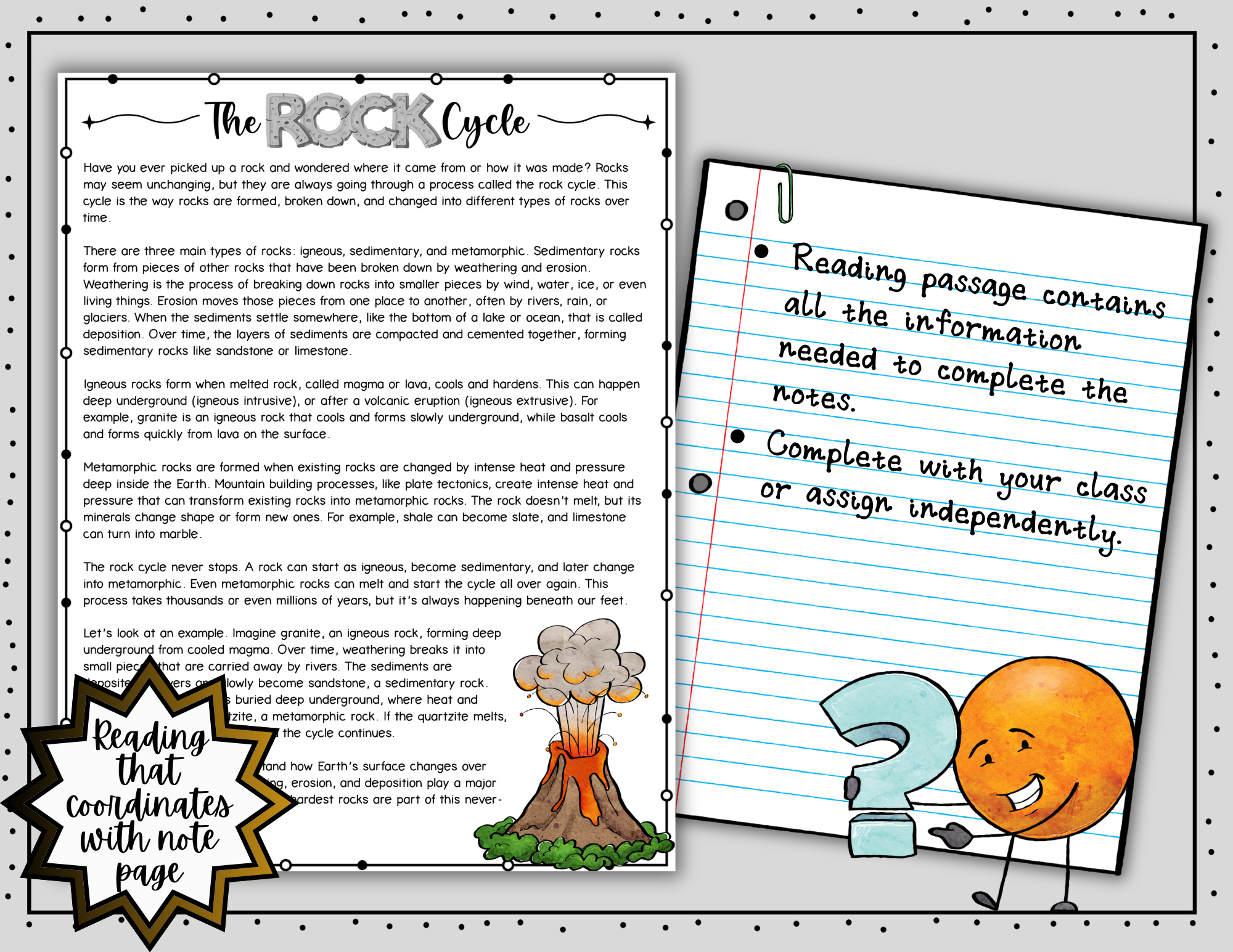 The Rock Cycle ~ Science Doodle Notes ~ Visual Notes — Print - Image 5