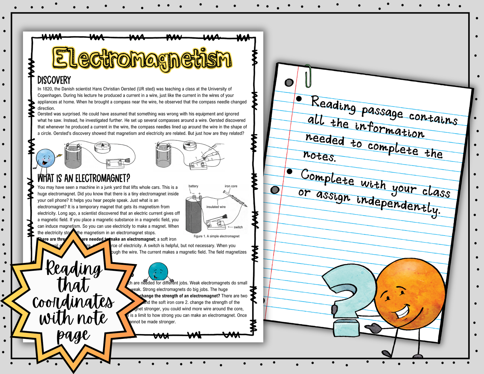 Electromagnetism Doodle Notes | Science Doodle Notes | Visual Notes - Image 5