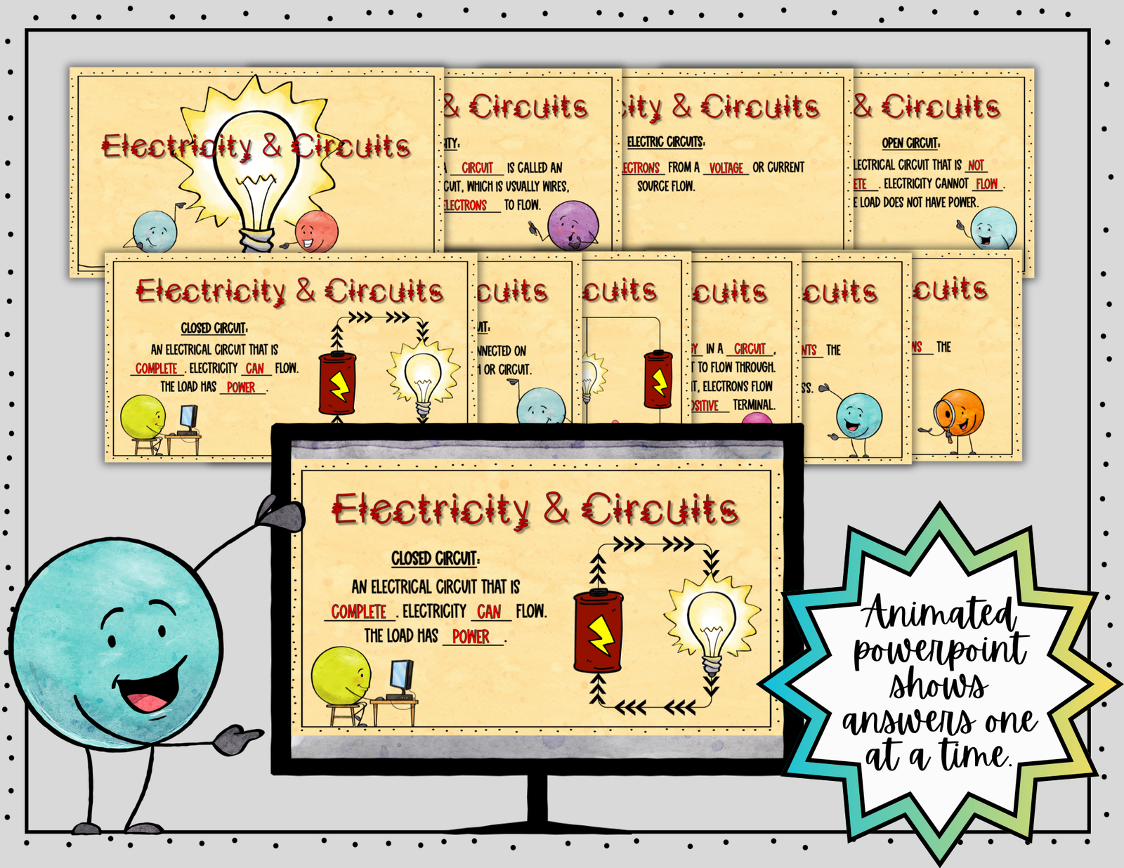Electricity and Circuits Doodle Notes | Science Doodle Notes | Visual Notes - Image 7