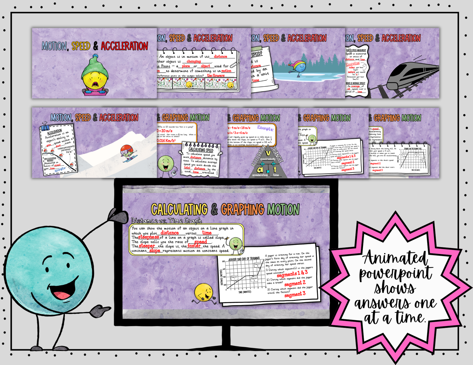 Motion Speed and Acceleration Doodle Notes ~ Science Doodle Notes ~ Visual Notes - Image 7