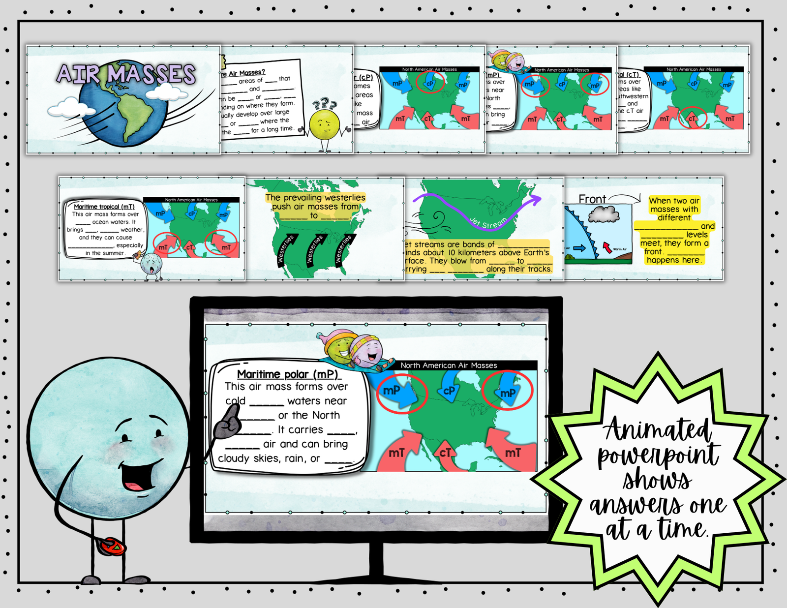 Air Masses ~ Science Doodle Notes ~ Visual Notes — Print - Image 7