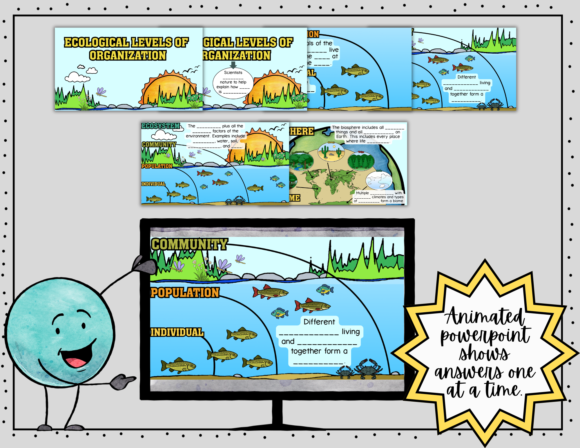 Ecological Levels of Organization Science Doodle Notes | Graphic Organizer — Print - Image 7
