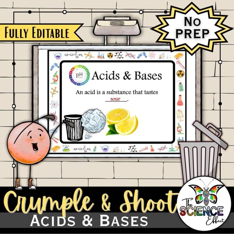 Acids & Bases | Crumple & Shoot | Trashketball Science Review Game cover