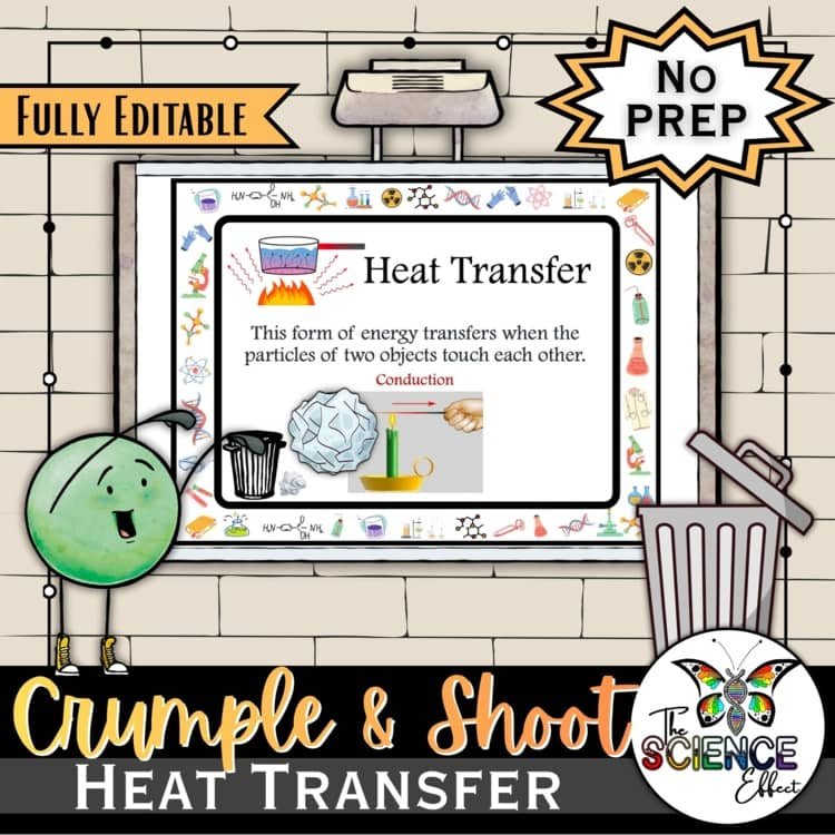 Heat Transfer | Crumple & Shoot | Trashketball Science Review Game cover