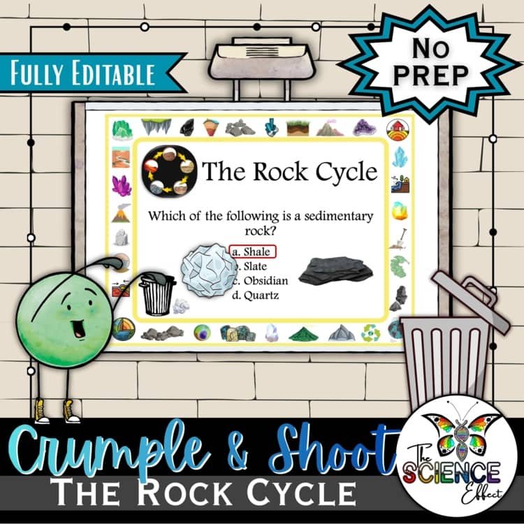Rock Cycle | Crumple & Shoot | Trashketball Science Review Game cover