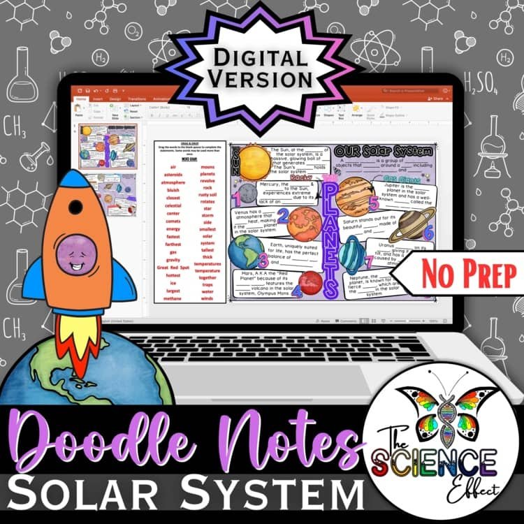 Digital Doodle Notes ~ Solar System ~ Science Doodle Notes