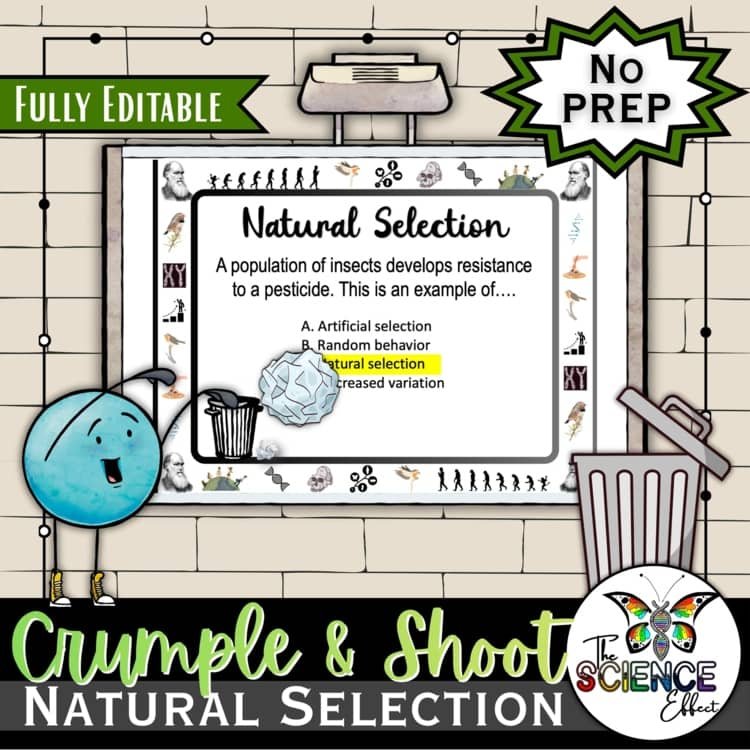 Natural Selection Crumple & Shoot Game | Trashketball Science Review Game cover