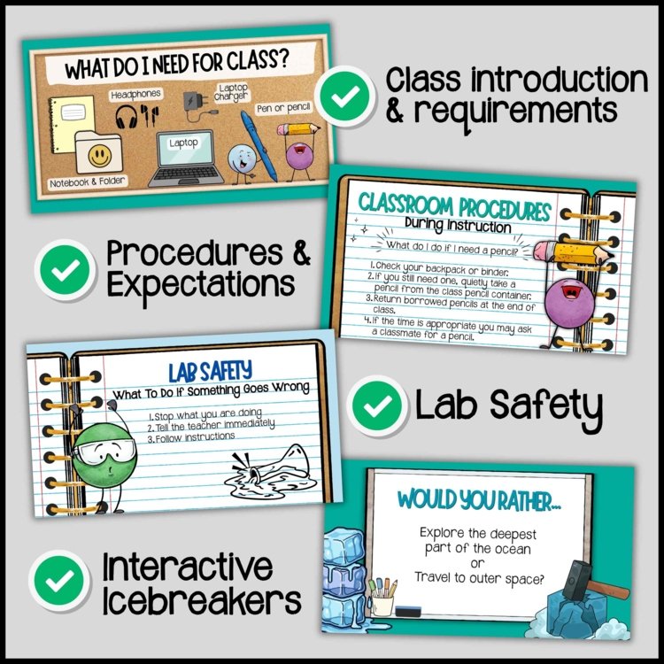 Back to School Science | Classroom Rules & Procedures, Lab Safety, Icebreakers - preview 1