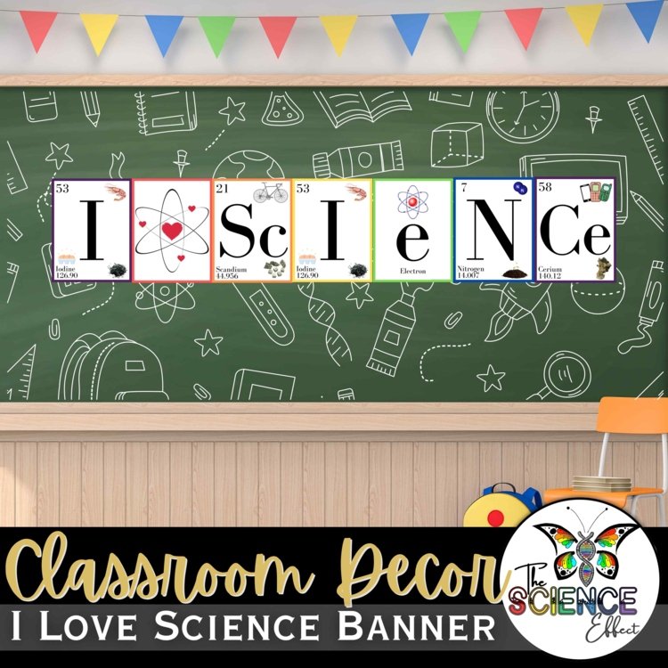 Science Classroom Banner | Periodic Table Decor | Back to School Decor