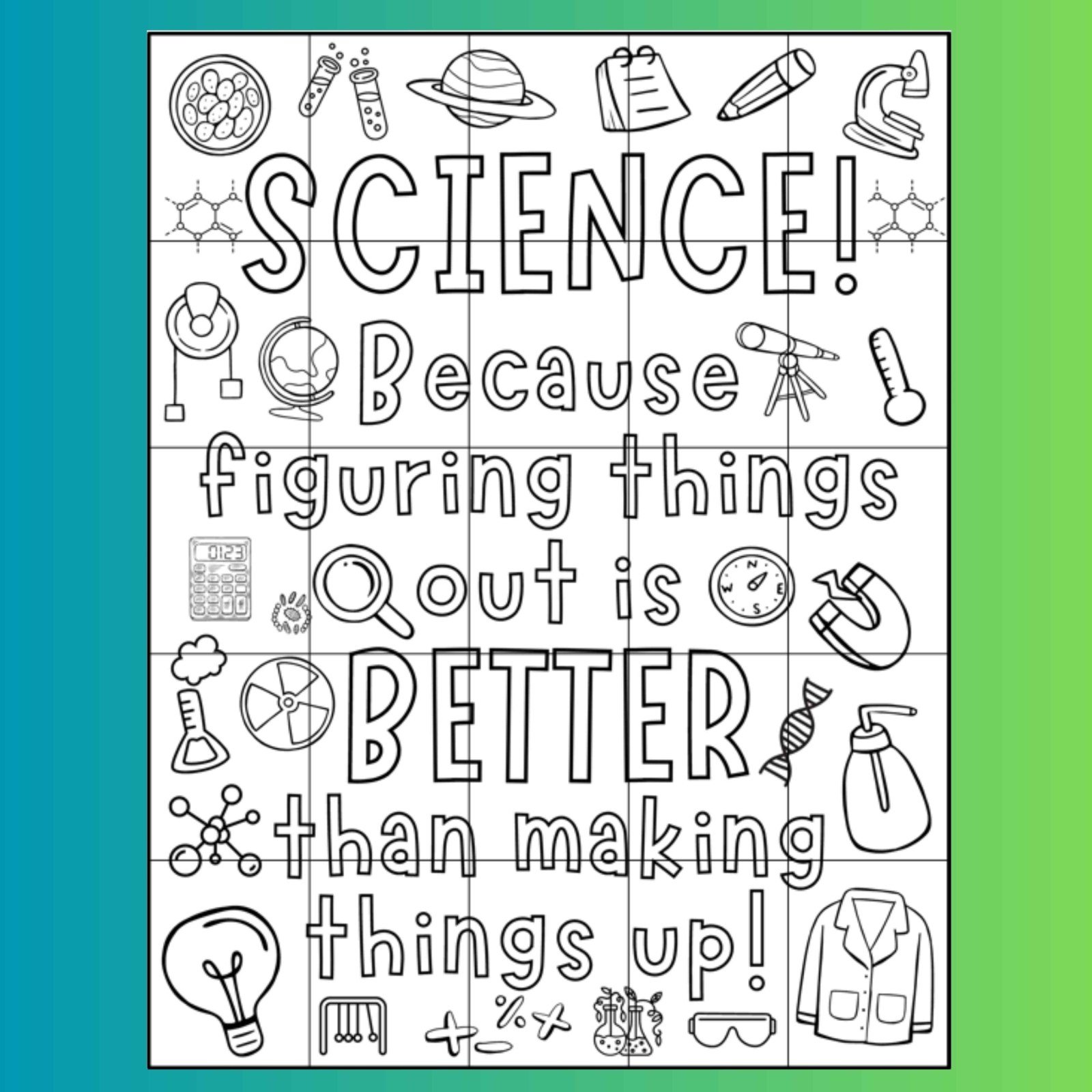 Back to School Science Activity | Science Quote Collaborative Poster - Image 3