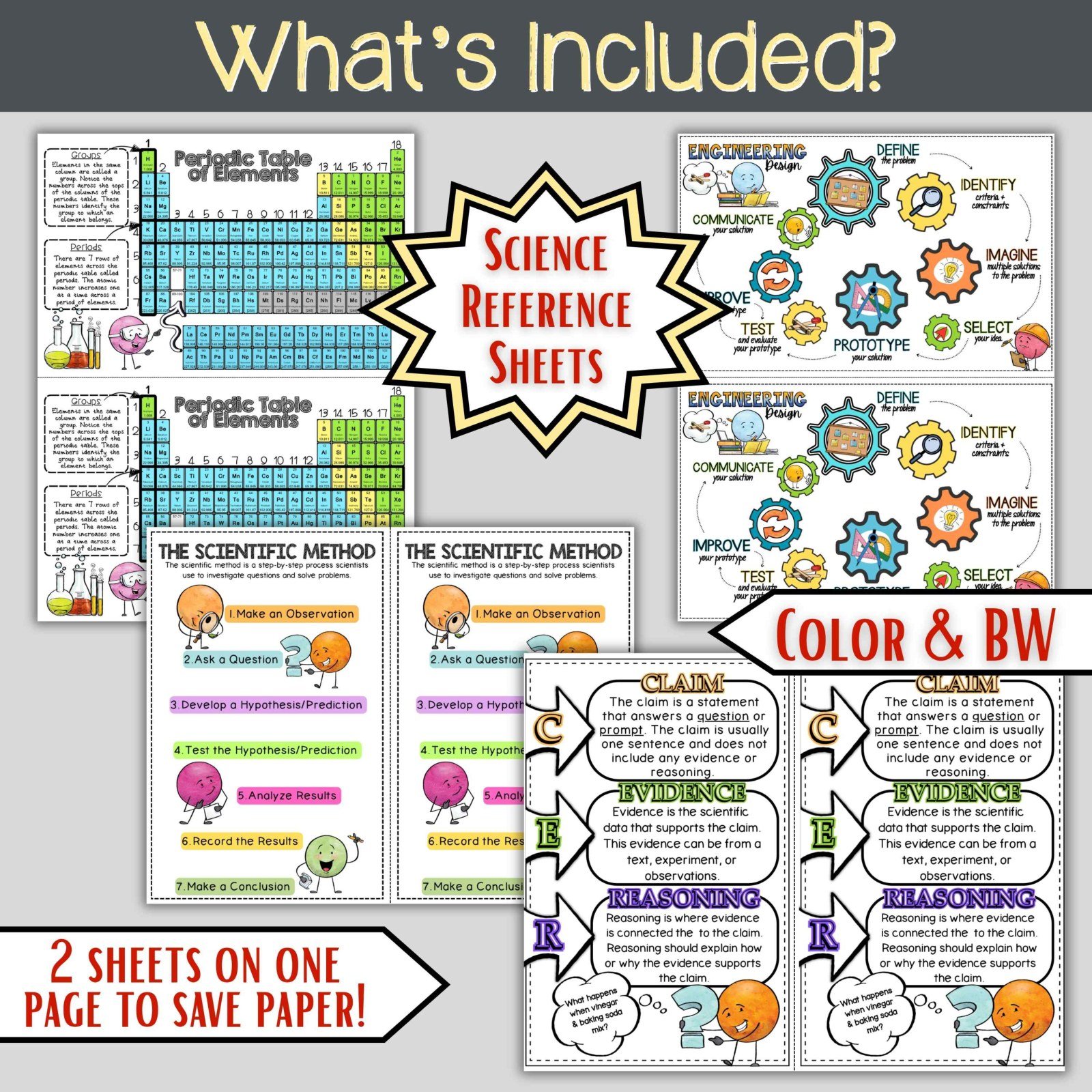 Science Interactive Notebook Setup | ISN Cover, Dividers, Graphic Organizers - Image 6