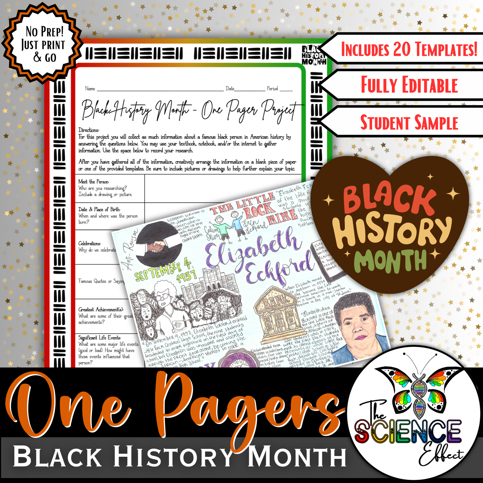 Black History Month | One Pager Research Project
