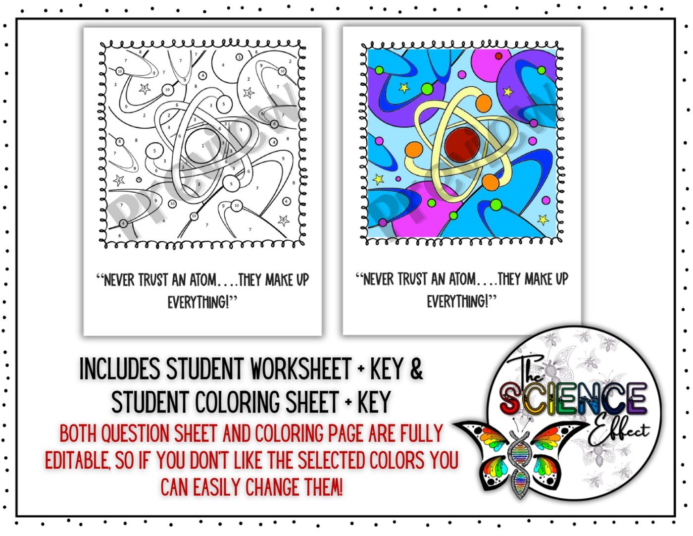 Structure of an Atom Activity Bundle 30% OFF! | No-Prep Chemistry Activities - Image 22