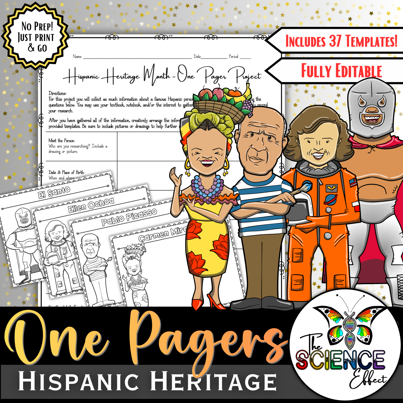 Hispanic Heritage Month One Pager Research Project
