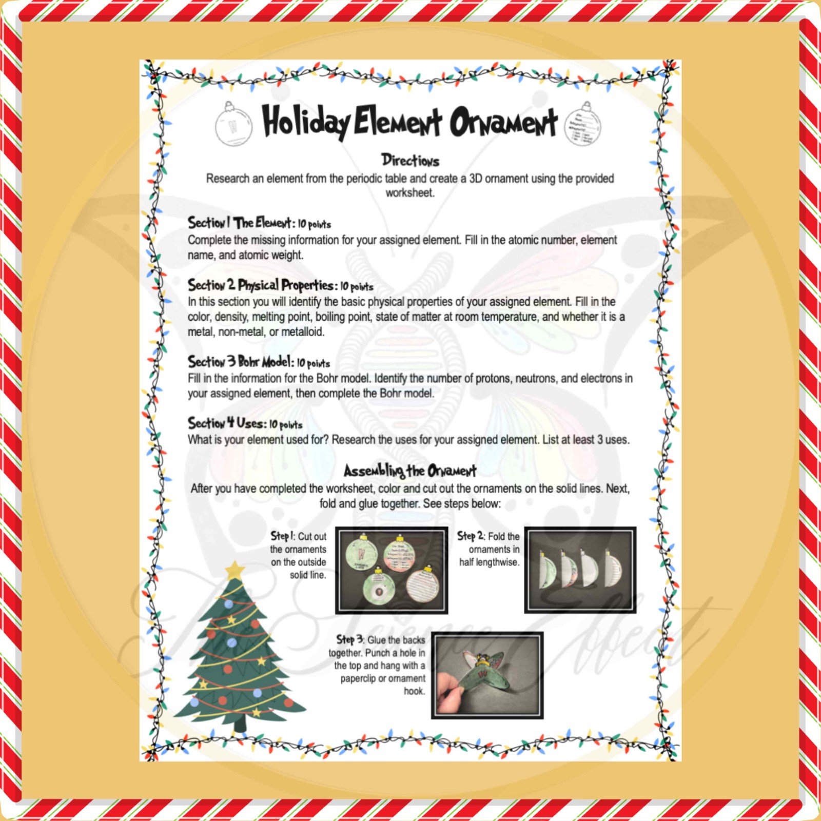 Periodic Table of Elements | Christmas Science Activity Bundle - Image 5