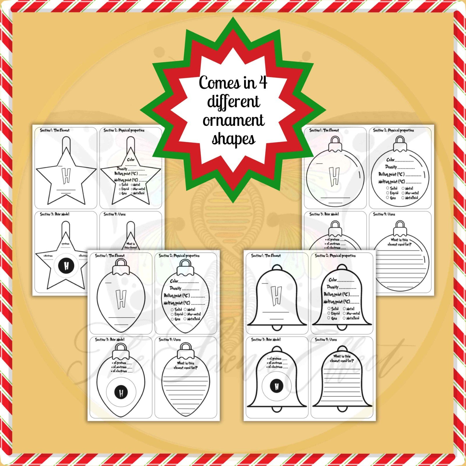Periodic Table of Elements | Christmas Science Activity Bundle - Image 7