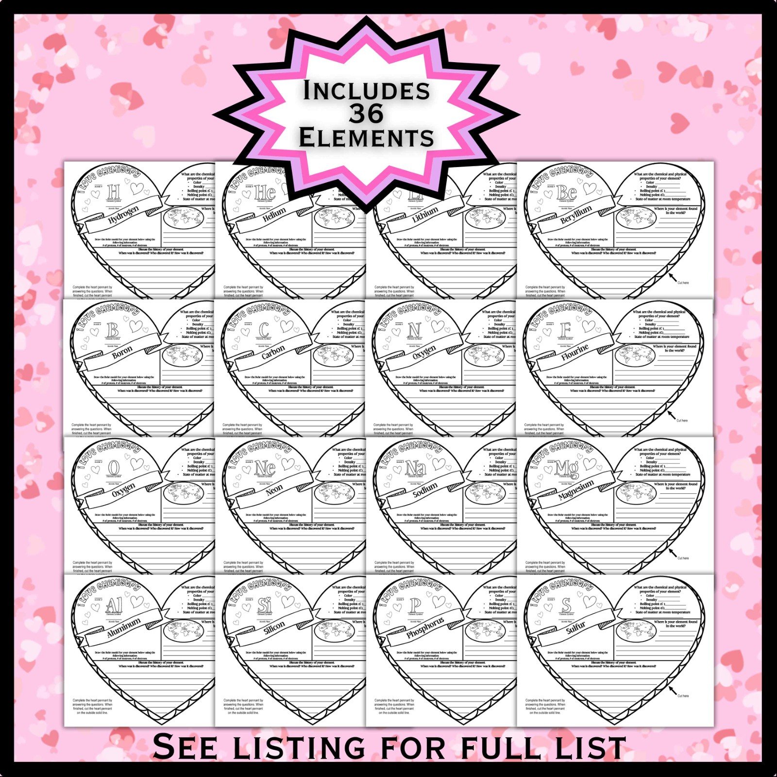 Valentine's Day Science Activity | Research Pennant Bundle - Image 14