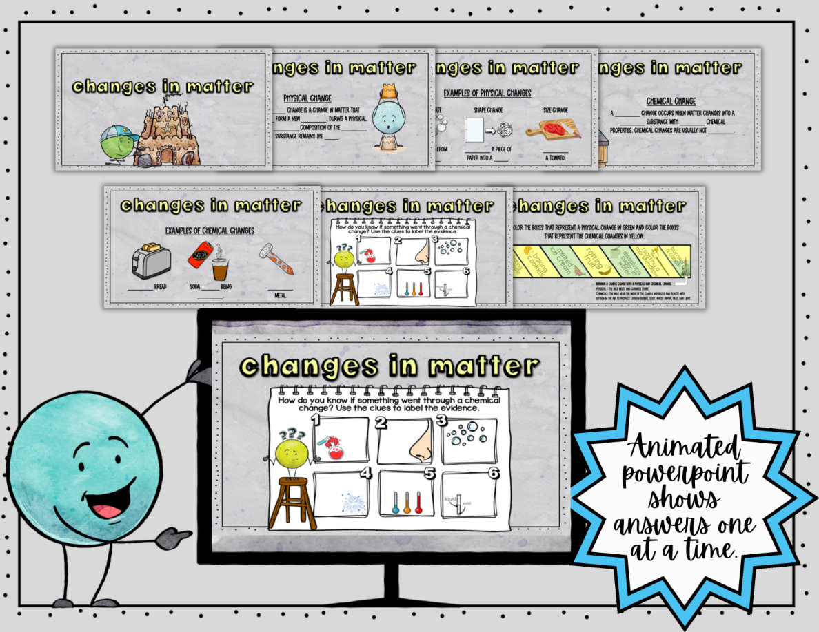 Digital Doodle ~ Physical & Chemical Changes In Matter ~ Science Doodle Notes - Image 6