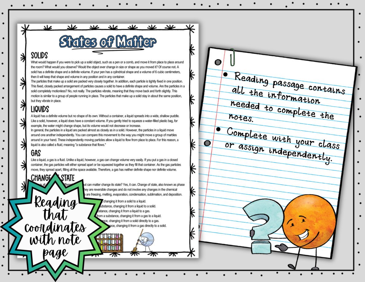 States of Matter Digital Doodle Notes | Science Doodle Notes - Image 4
