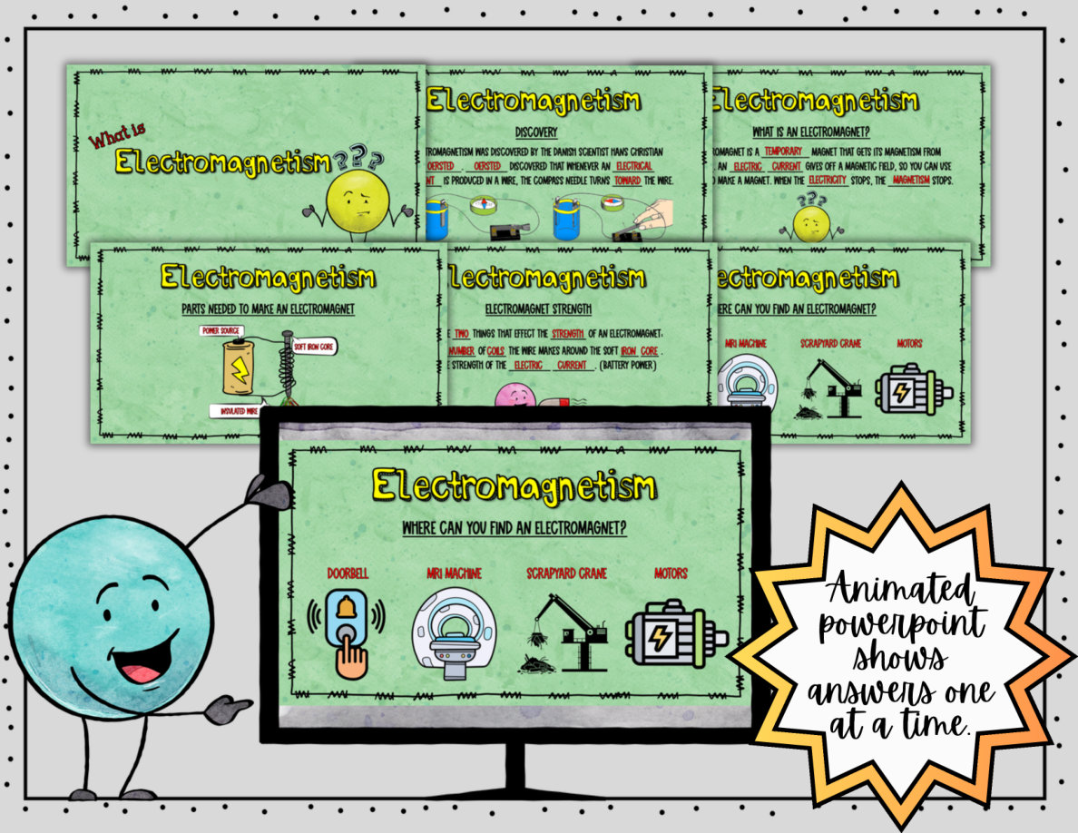 Electromagnetism Digital Doodle Notes | Science Doodle Notes - Image 6
