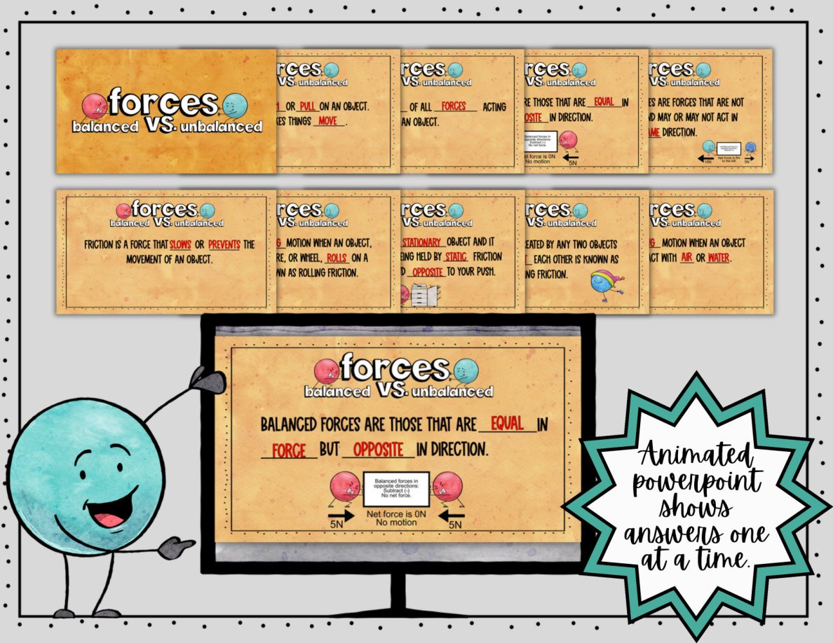Digital Doodle Notes ~ Force & Friction ~ Science Doodle Notes - Image 6