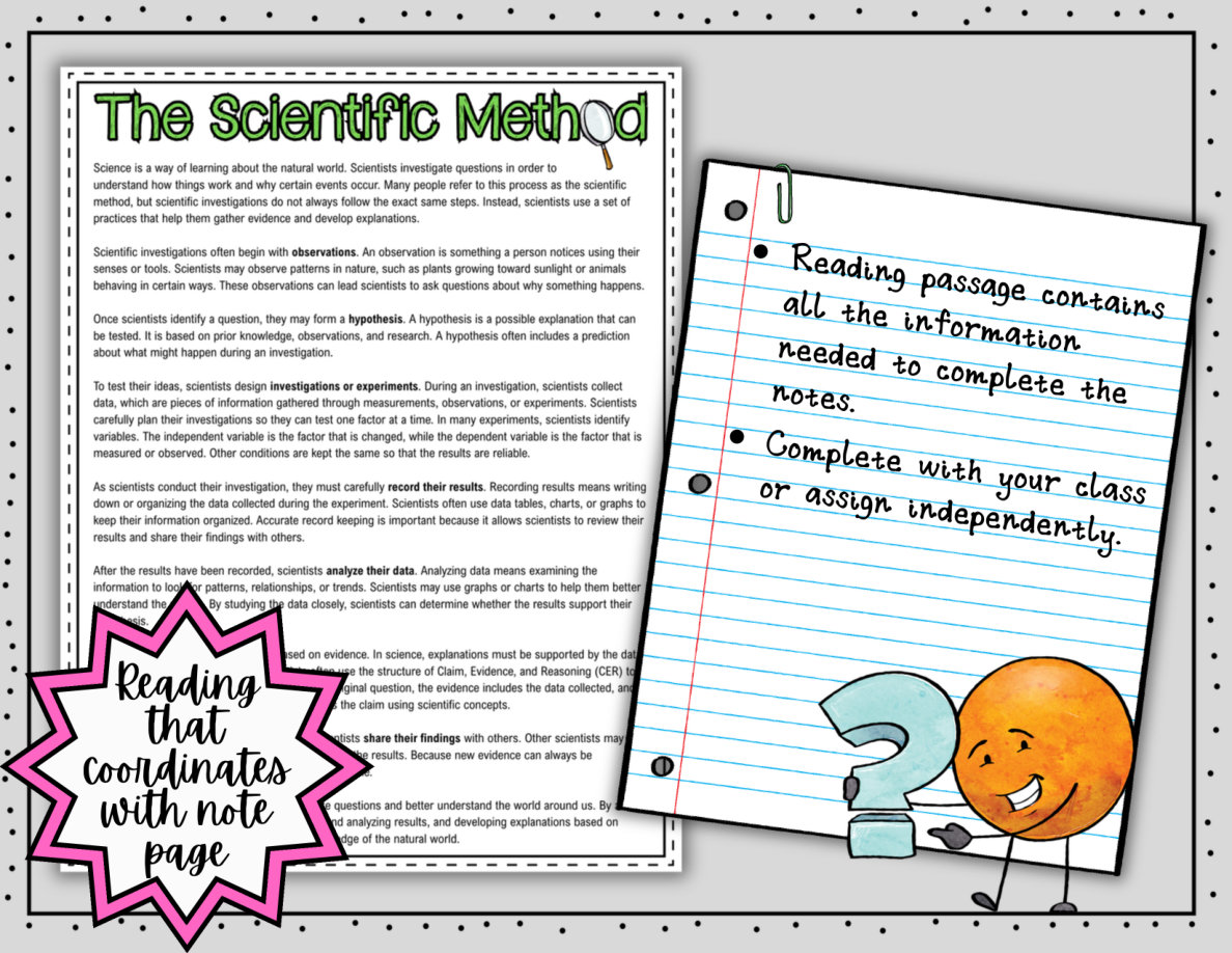Scientific Method Digital Doodle Notes | Visual Notes | Middle School Science - Image 4