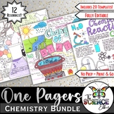 Chemistry One Pager Project Bundle ~ Science One Pager Research Project