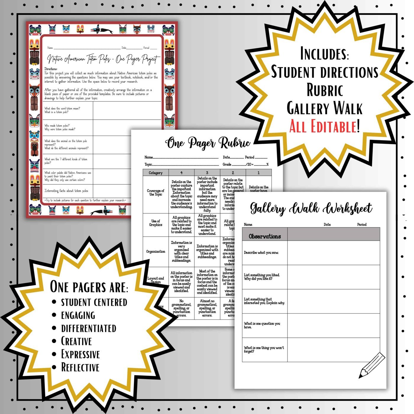 Native American Totem Poles | One Pager Research Project - Image 2