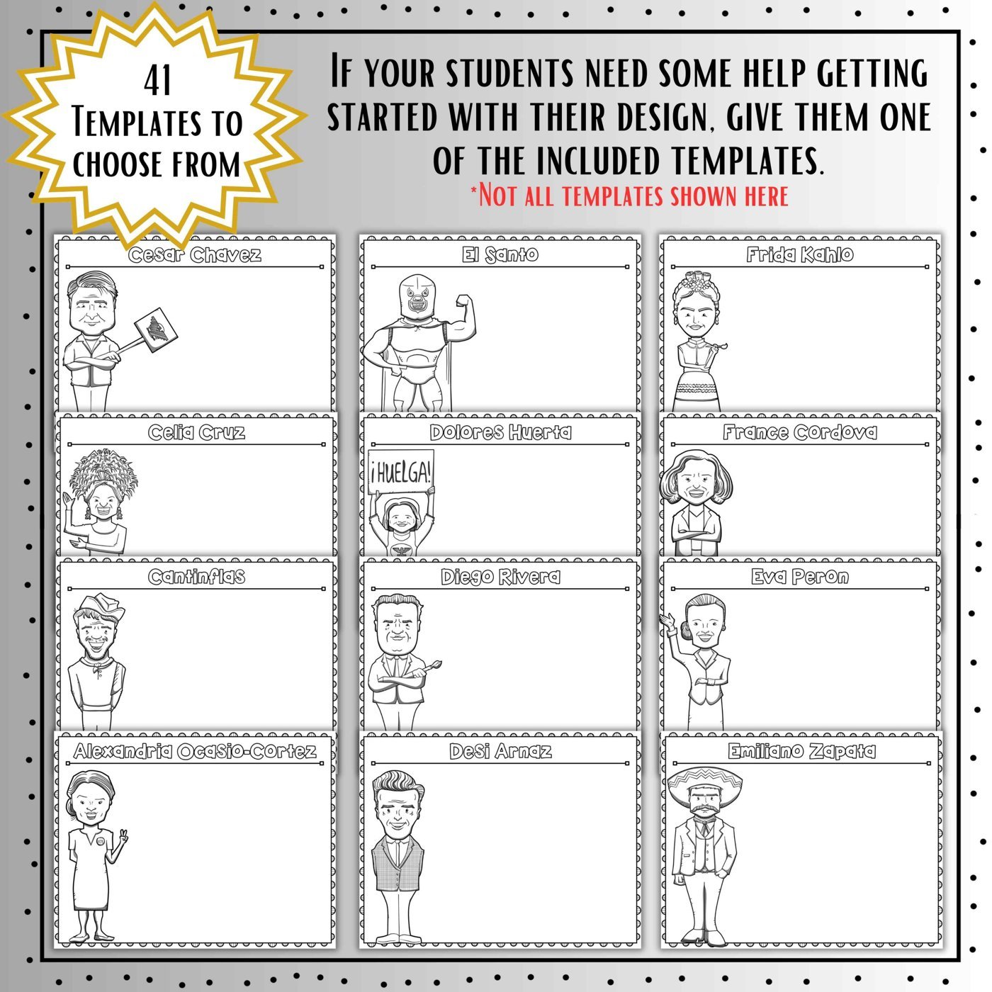 Hispanic Heritage Month One Pager Research Project - Image 3