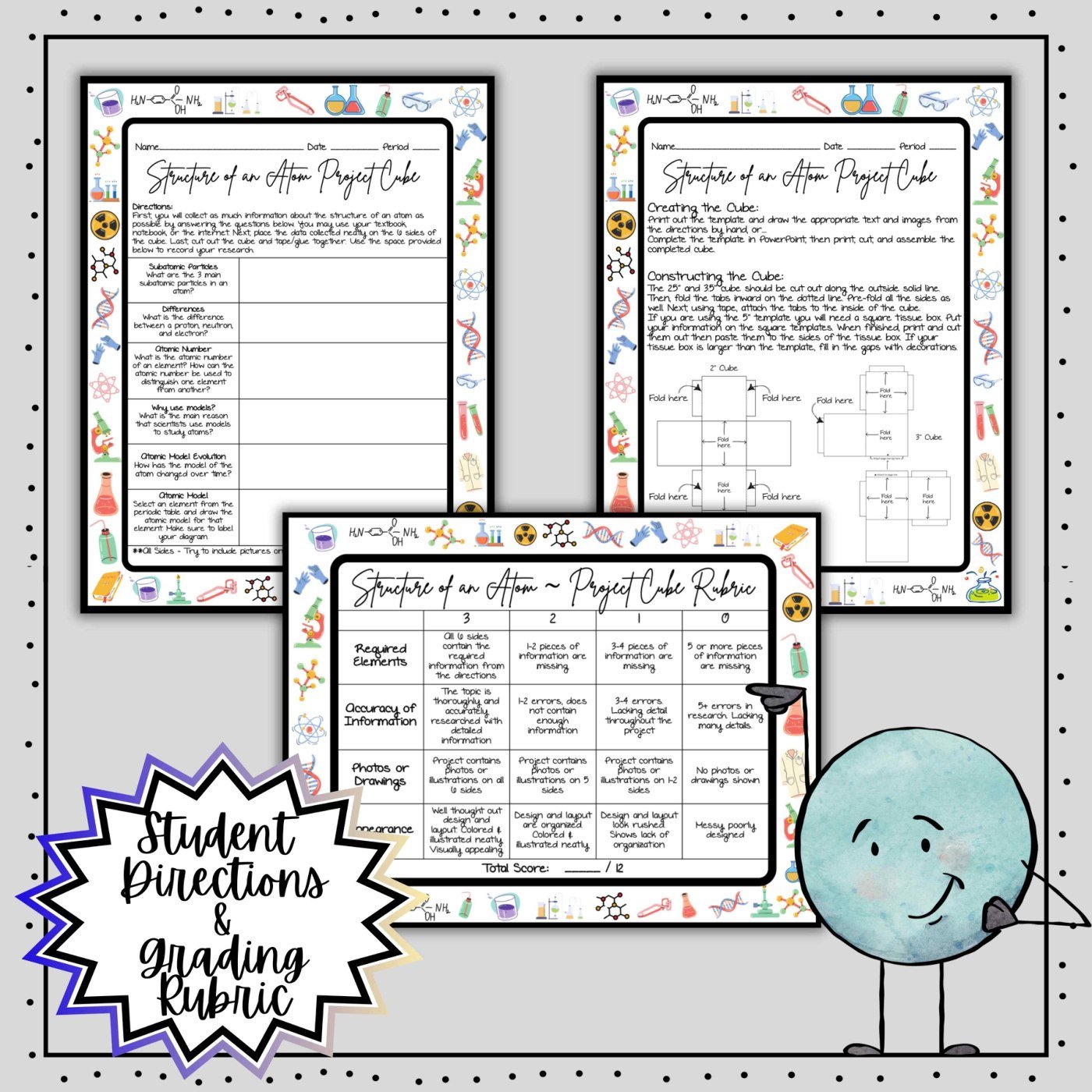 Structure of an Atom Activity Bundle 30% OFF! | No-Prep Chemistry Activities - Image 16