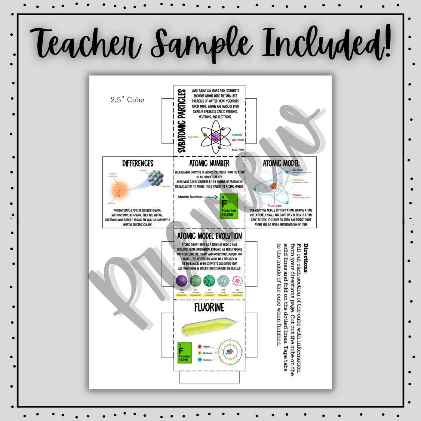 Structure of an Atom Activity Bundle 30% OFF! | No-Prep Chemistry Activities - Image 19