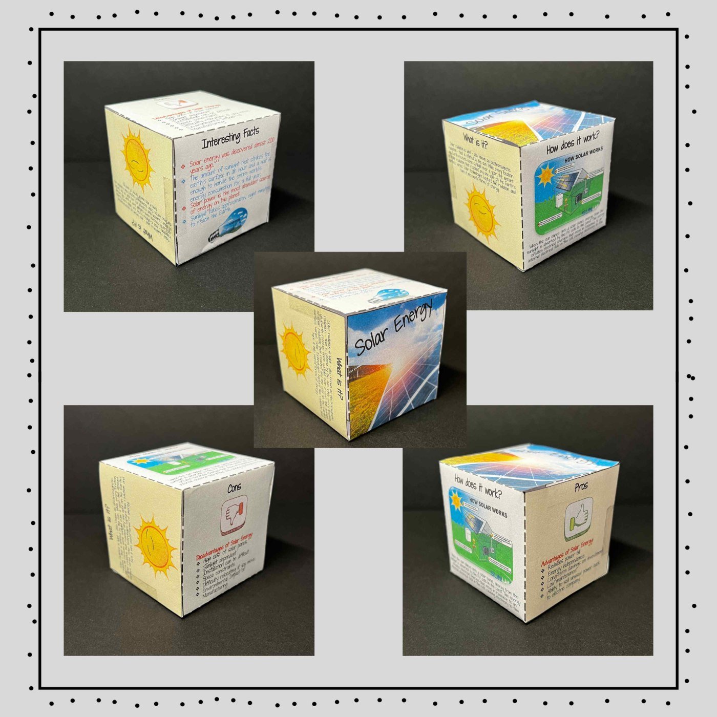 Renewable Energy 3D Research Project Cube | Earth Day Activity - Image 6