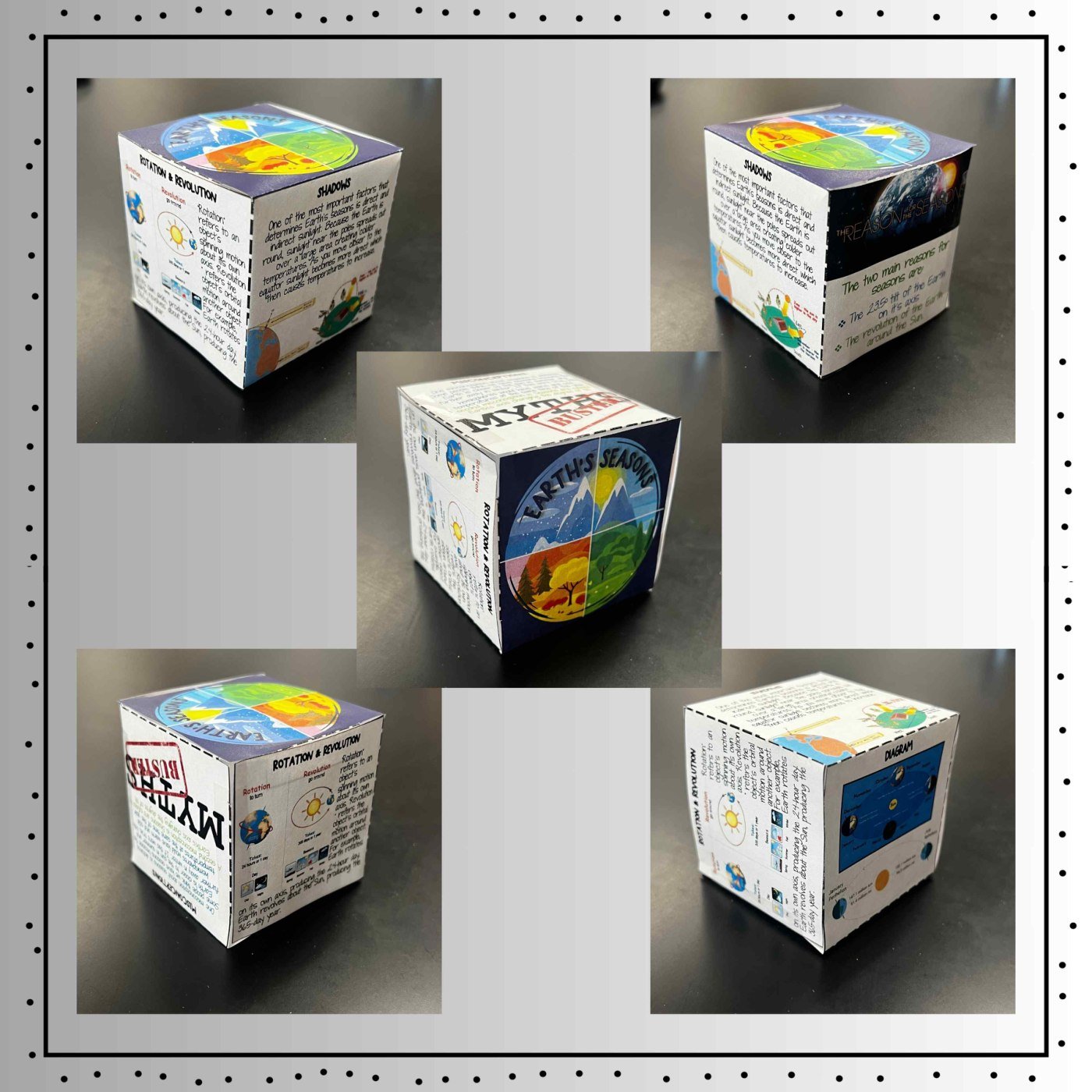 Earth’s Seasons 3D Research Project Cube | Earth Science & Astronomy Activity - Image 6