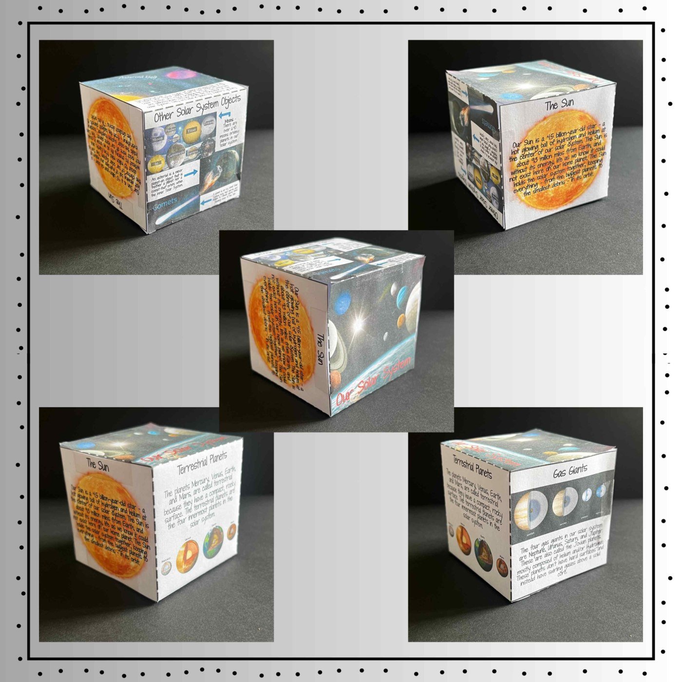 Solar System 3D Research Project Cube | Space & Earth Science Activity - Image 6
